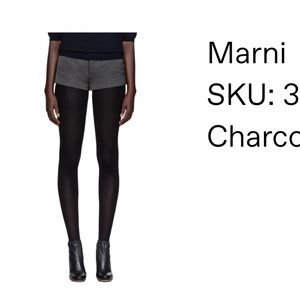 Marni Charcoal Grey Glossy Shorts